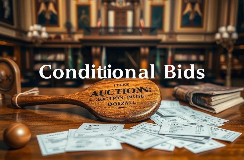 O que é lance condicional em leilão e como funciona?