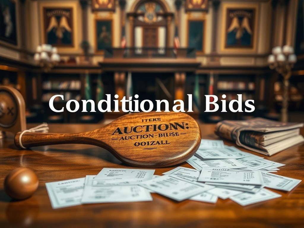 O que é lance condicional em leilão e como funciona?