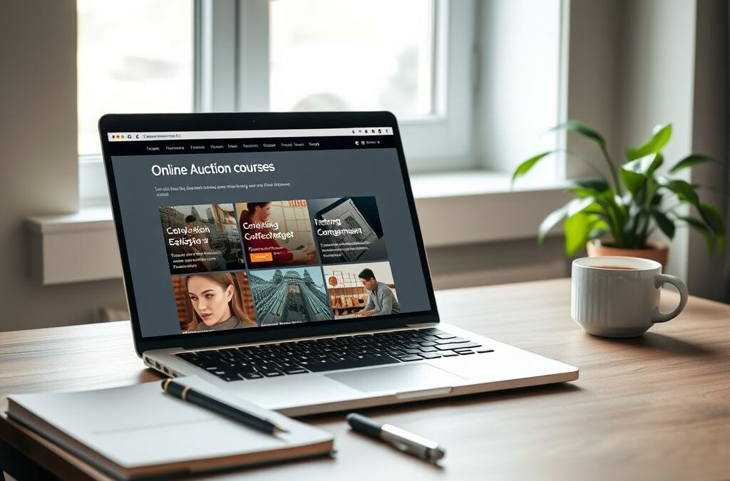 Onde encontrar cursos confiáveis de leilão online